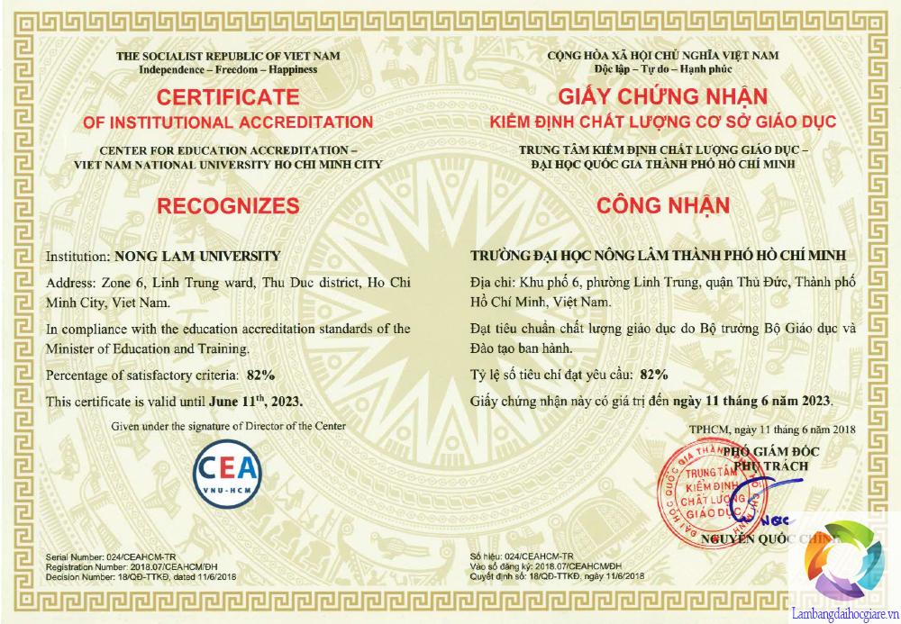 làm bằng đại học Nông Lâm
