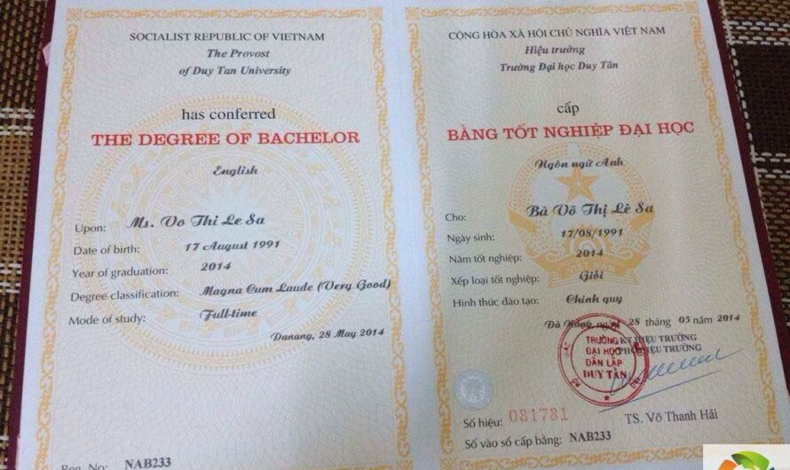 Làm bằng đại học tại Đà Nẵng chất lượng không cần đặt cọc