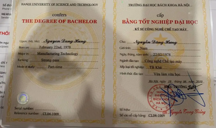 Làm bằng đại học tại Đồng Nai