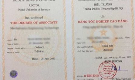 bằng cao đẳng cơ khí