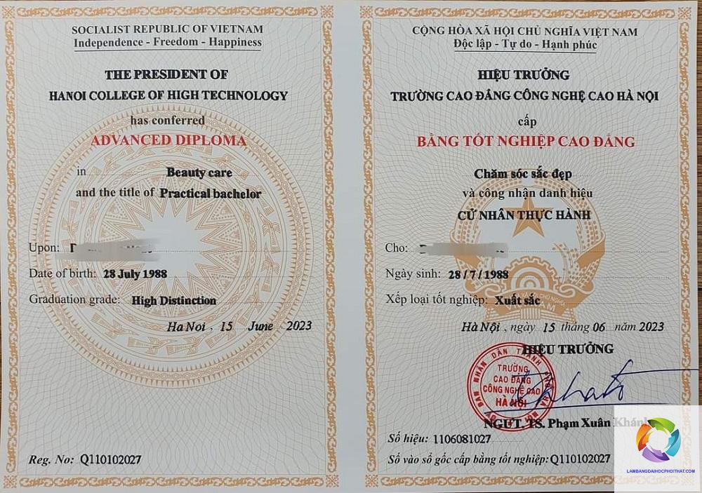 bằng cao đẳng công nghệ sinh học