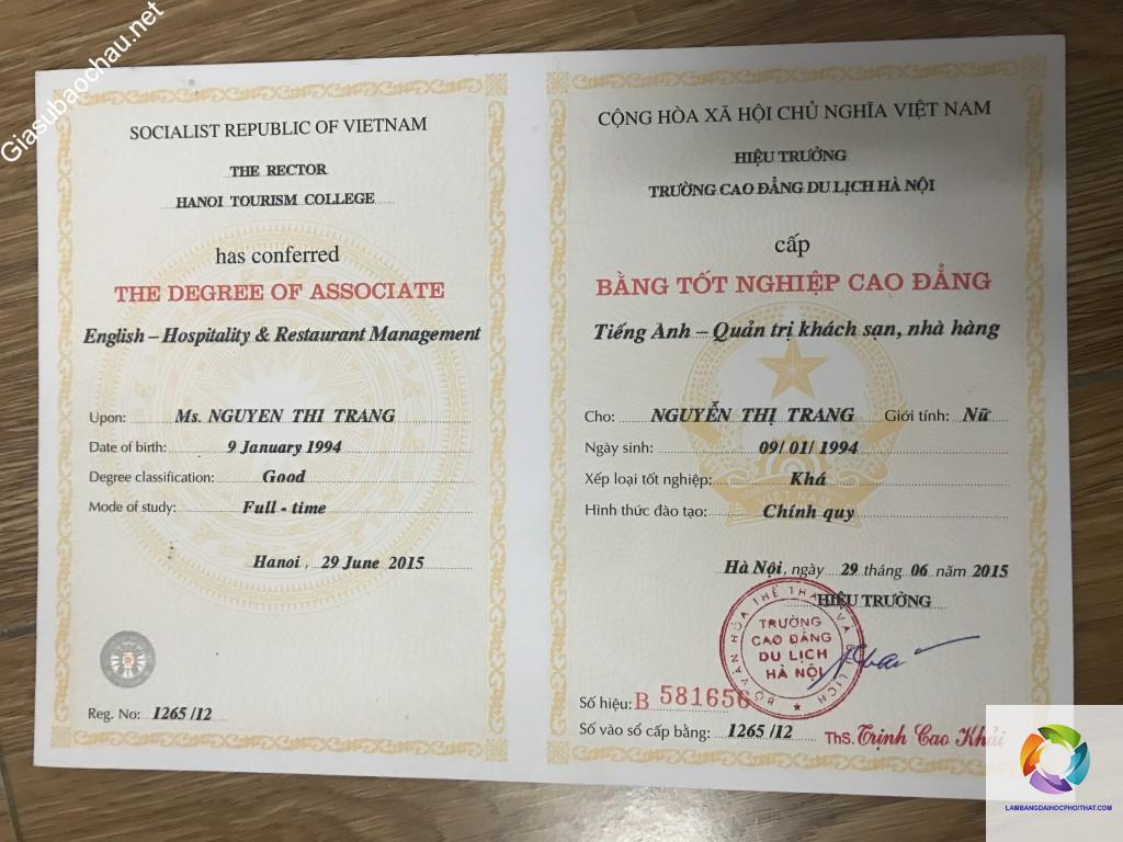 bằng cao đẳng du lịch - Hình 4