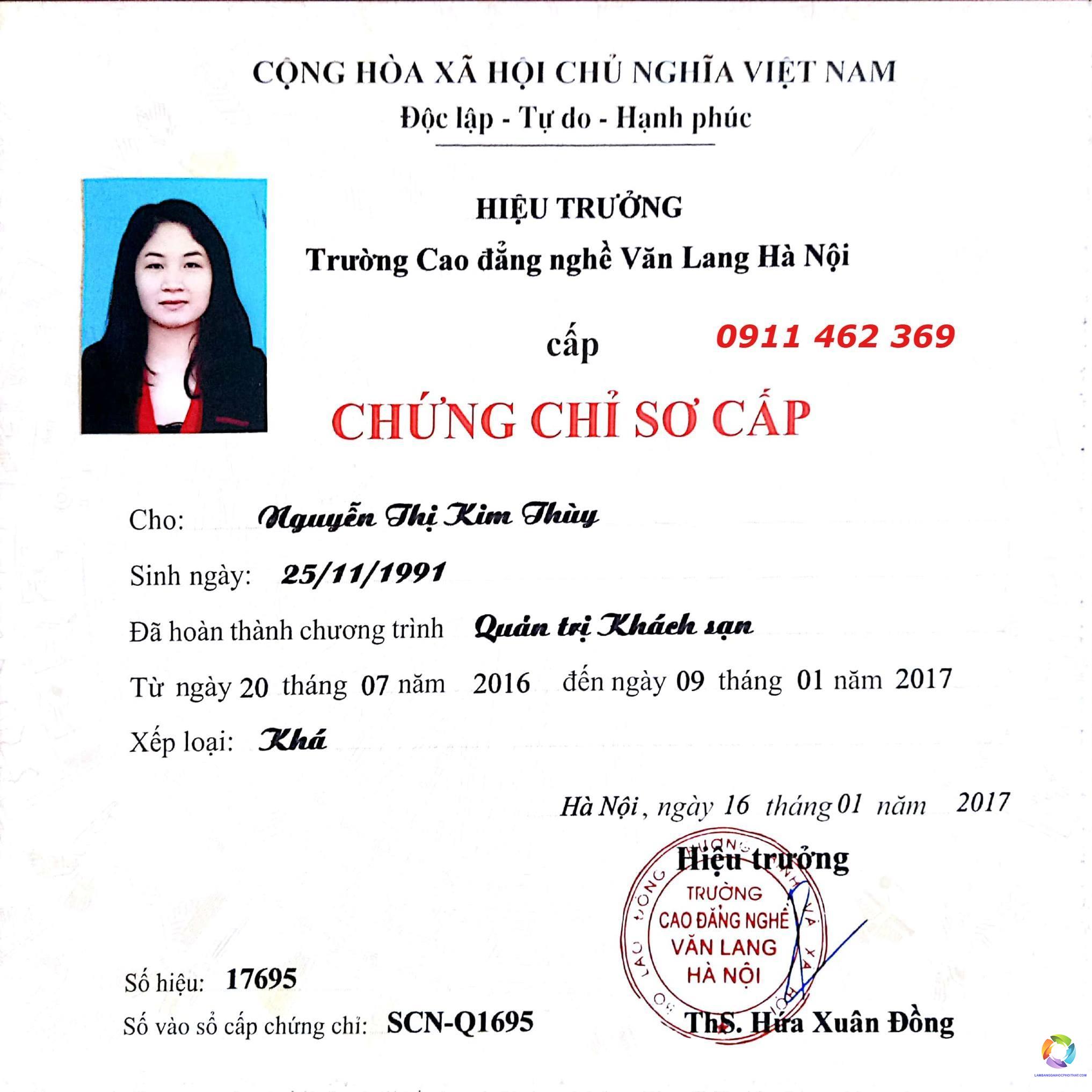 bằng cao đẳng quản trị khách sạn - Hình 2