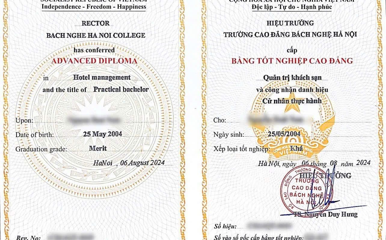 bằng cao đẳng quản trị khách sạn ra làm gì