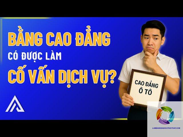 bằng đại học công nghệ ô tô làm cố vấn dịch vụ được không