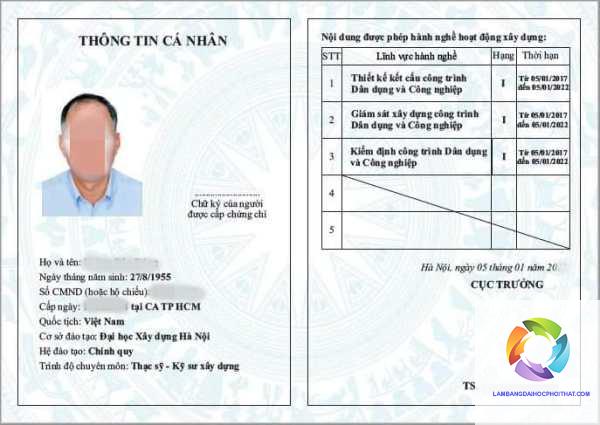 bằng đại học kỹ thuật xây dựng có thi chứng chỉ hành nghề được không
