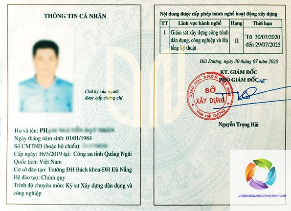 bằng đại học kỹ thuật xây dựng làm giám sát công trình được không
