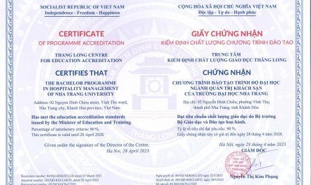 bằng đại học quản trị khách sạn học lên được gì