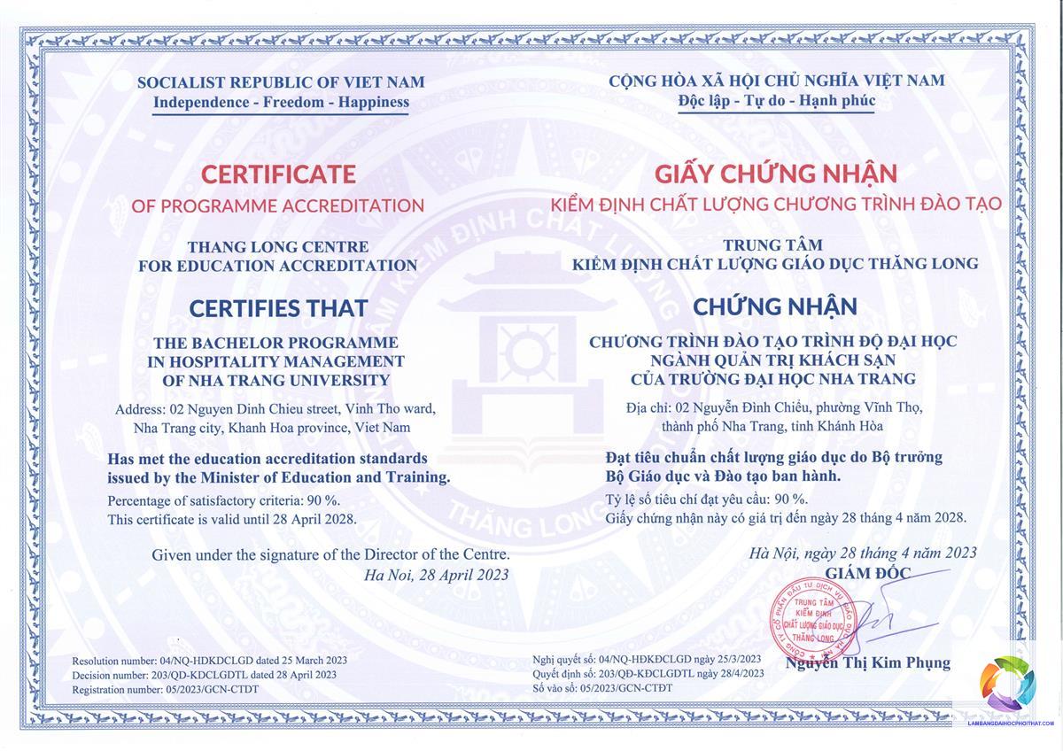 bằng đại học quản trị khách sạn học mấy năm - Hình 4